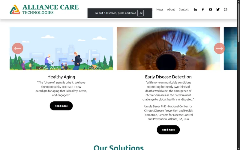 Alliance Care Technologies — AI‑Driven Healthy Aging Solutions project preview